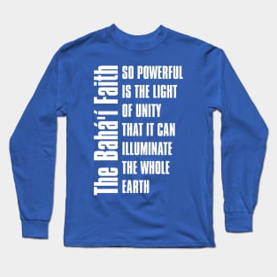 Bahá&#39;í Faith Unity Designs Long Sleeve T-Shirt